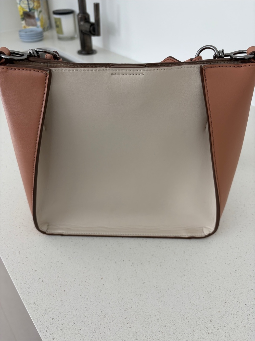 STELLA McCARTNEY BONE AND TAN BAG - Picture 6 of 6
